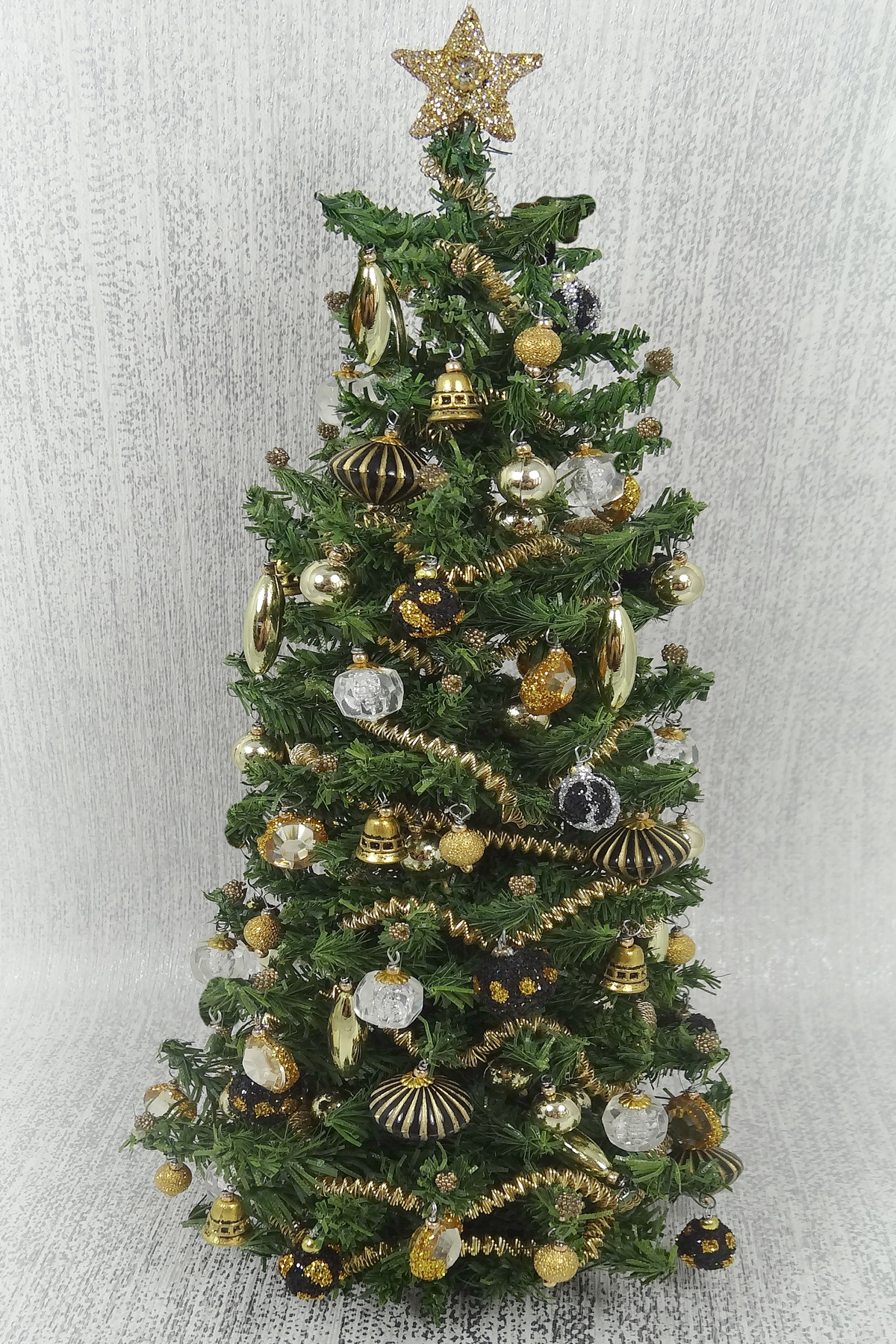 8.75 Luxury Dollshouse 12th scale Art Deco Christmas Tree (image for) 8.75 Luxury Dollshouse 12th scale Art Deco Christmas Tree